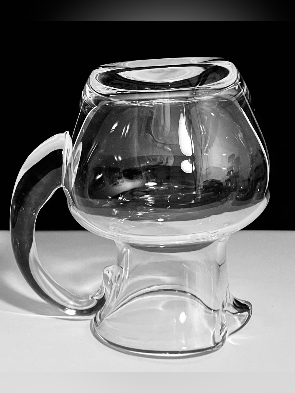 SIMON PEARCE Meriden CREAMER / Hand-Blown Glass / AMERICAN MADE / Discontinued - Picture 2 of 8
